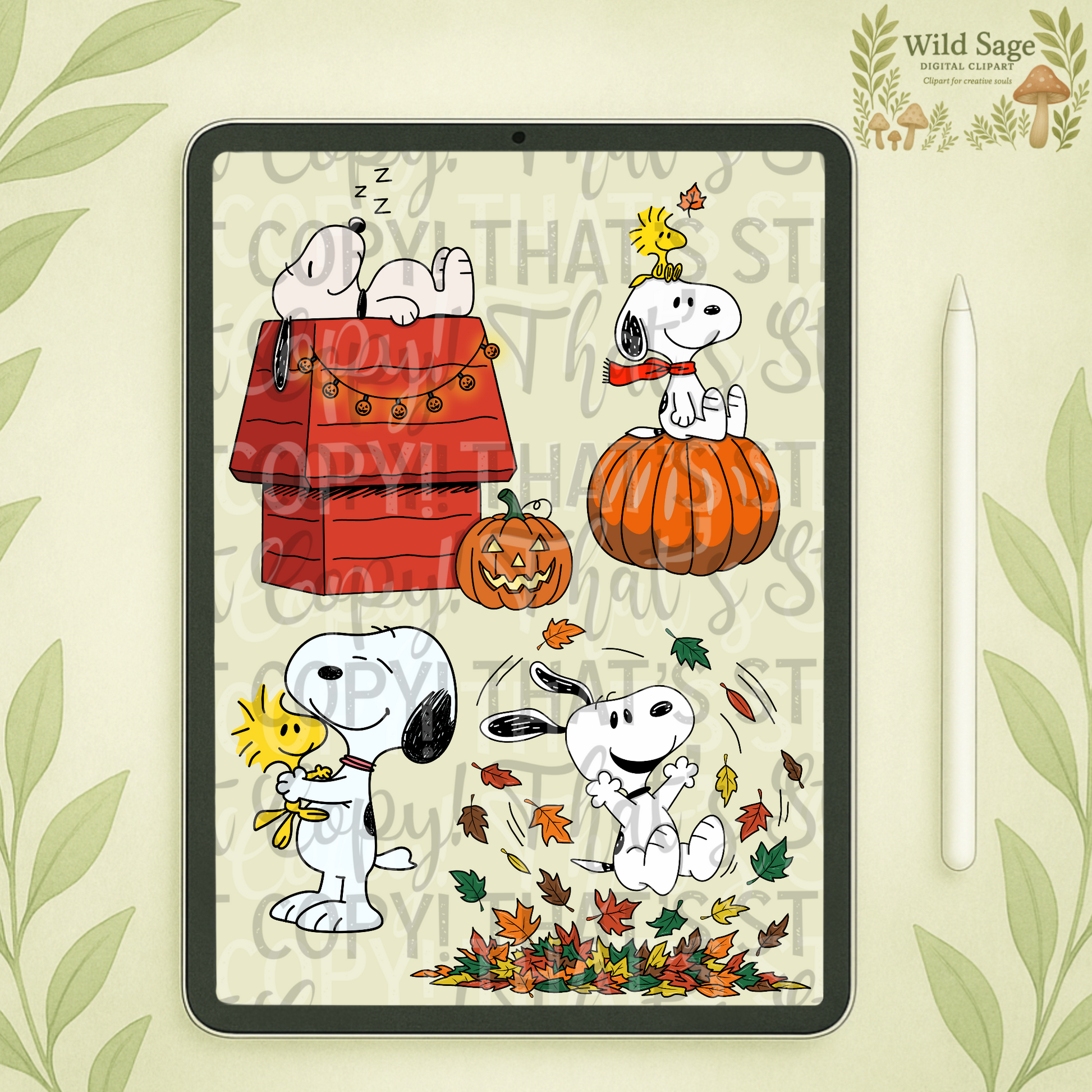 White Dog Clipart Bundle