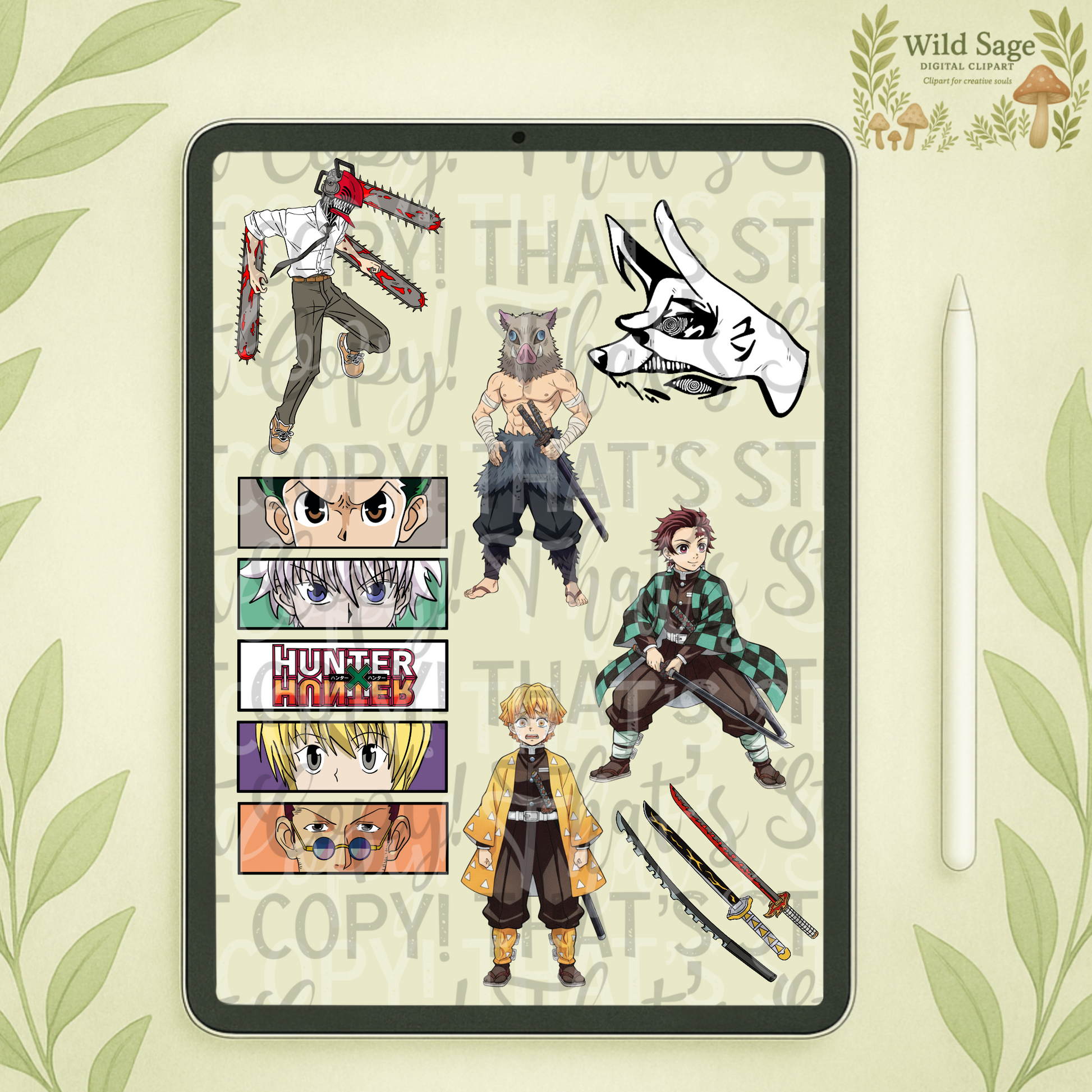 Anime Clipart Bundle