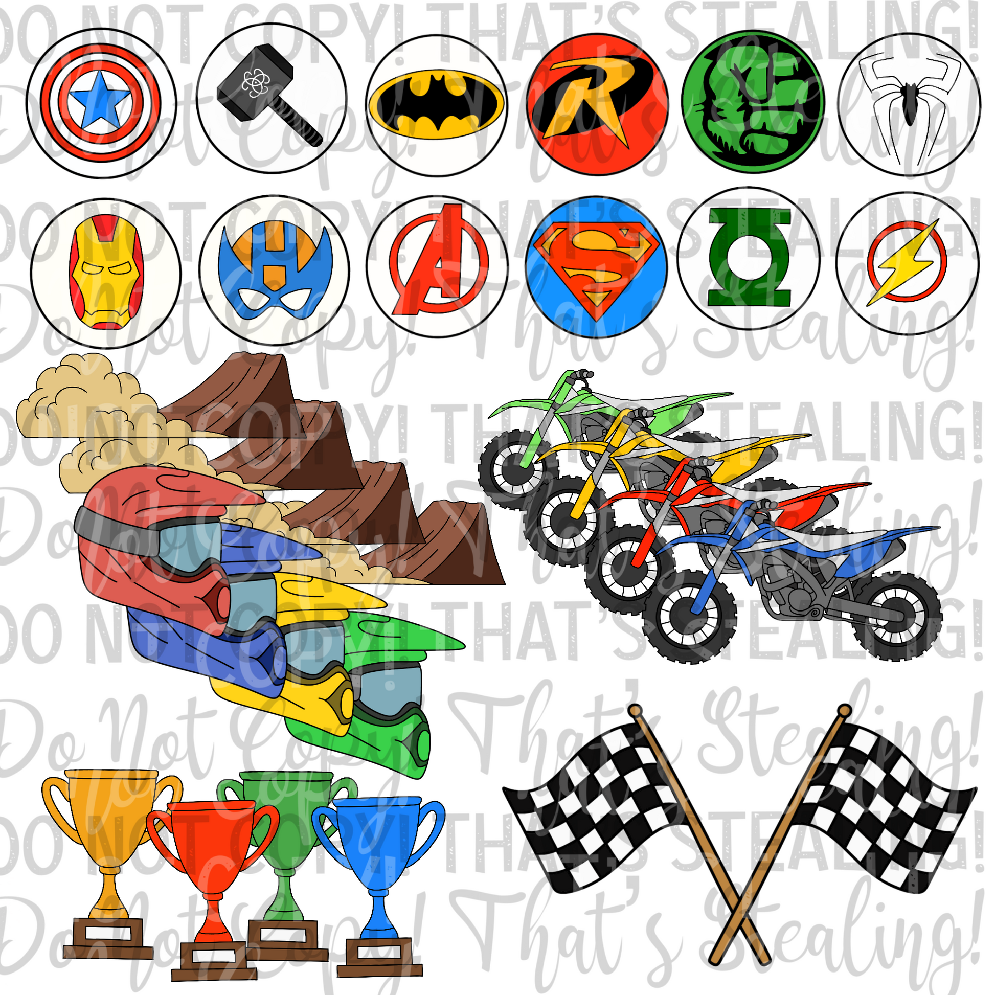 Boys Aesthetic Clipart Bundle