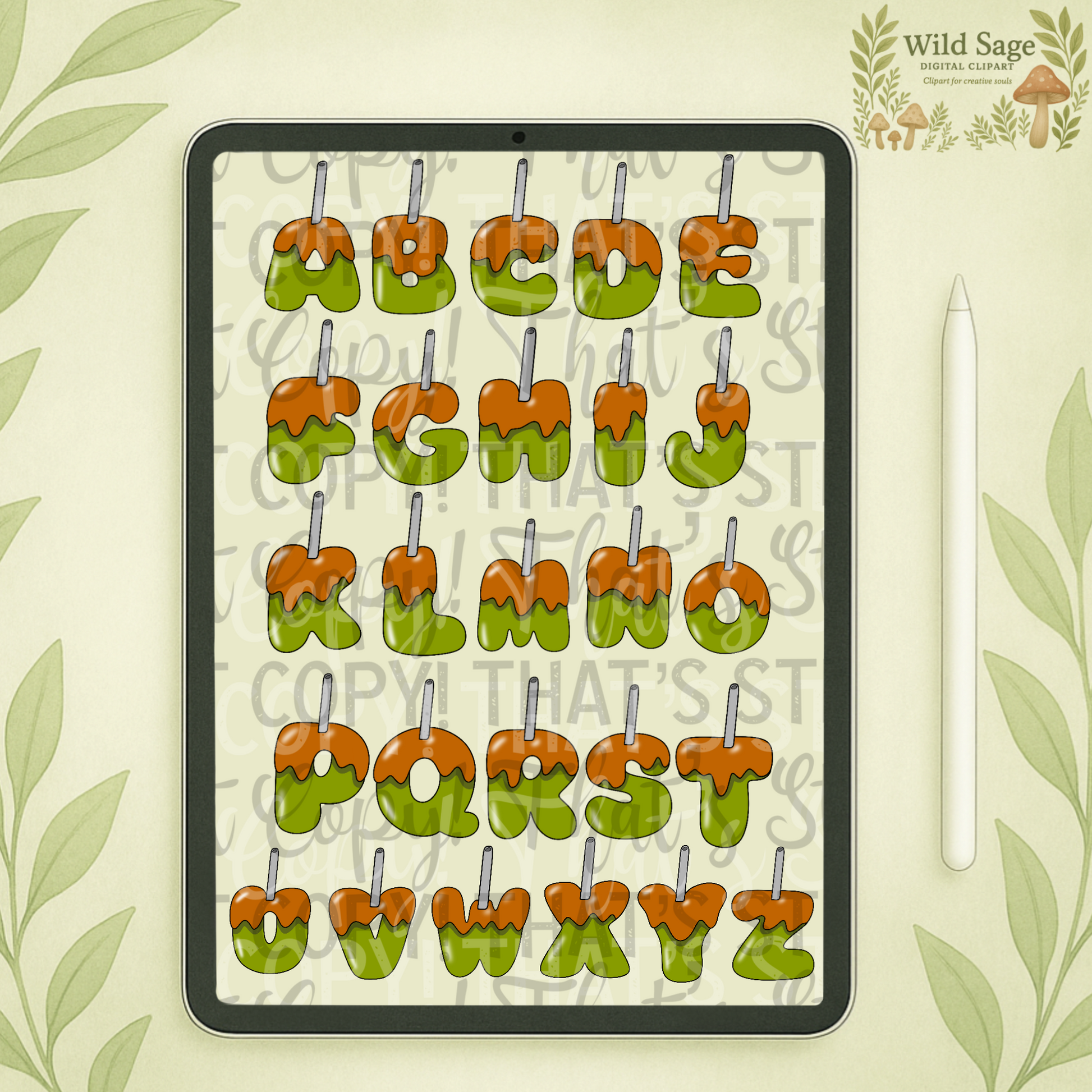 Caramel Apple Alphabet