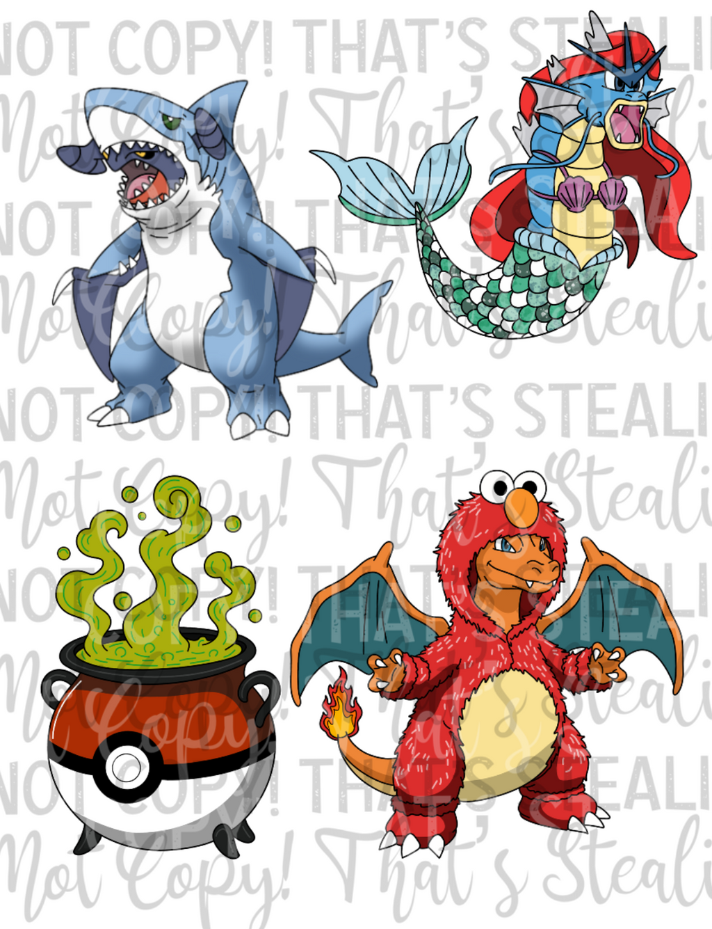 Halloween PokePals Clipart Bundle