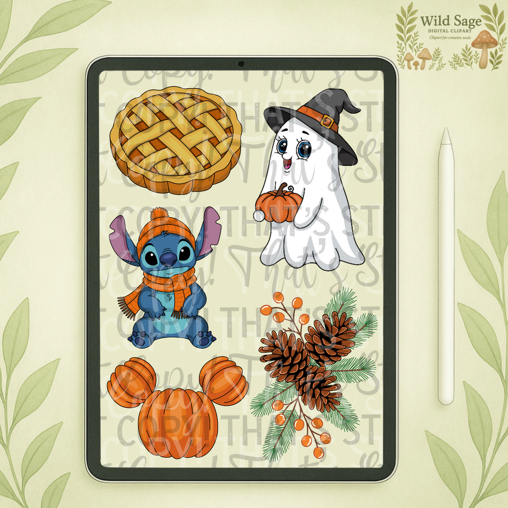 Fall Character Clipart bundle