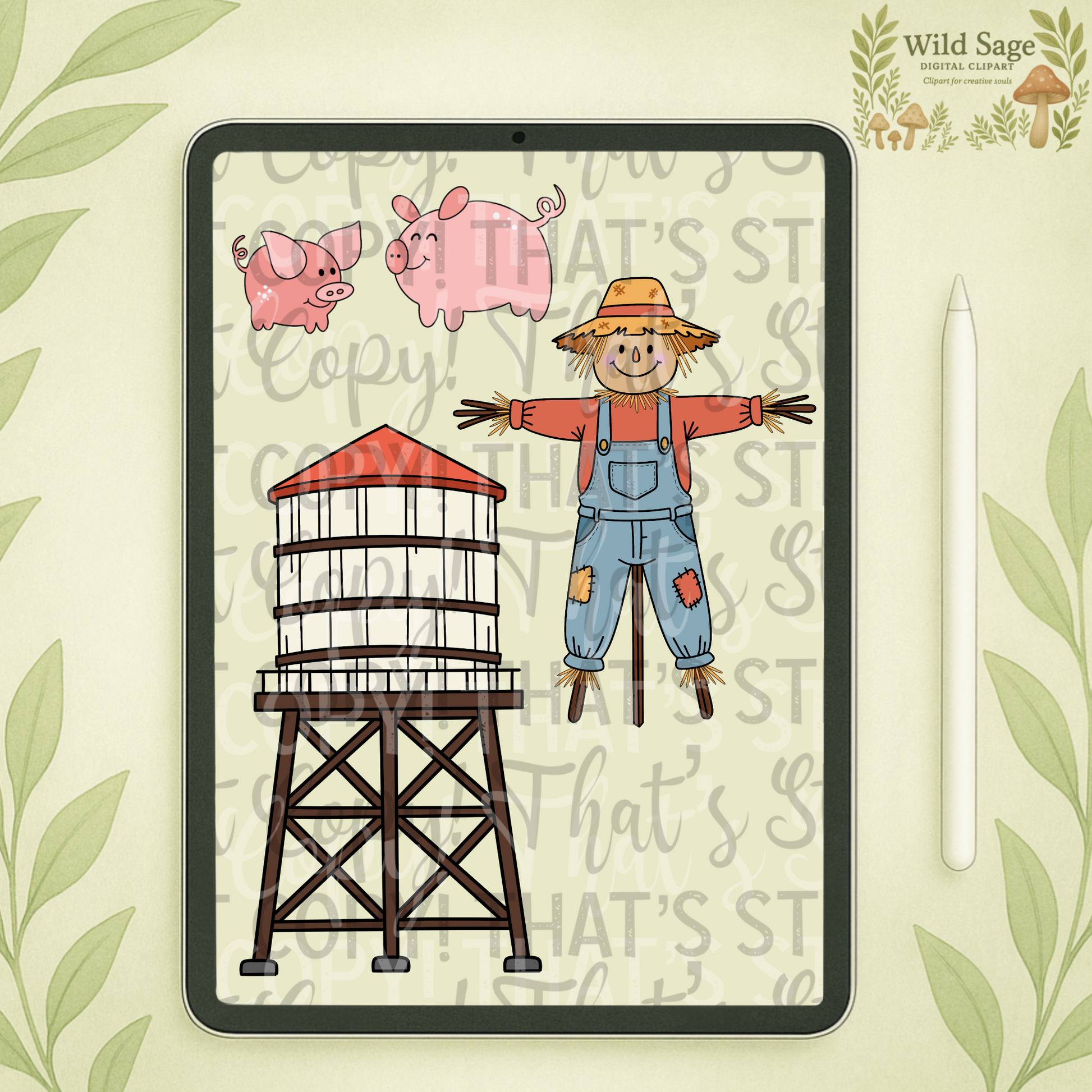 Farmhouse Clipart Bundle