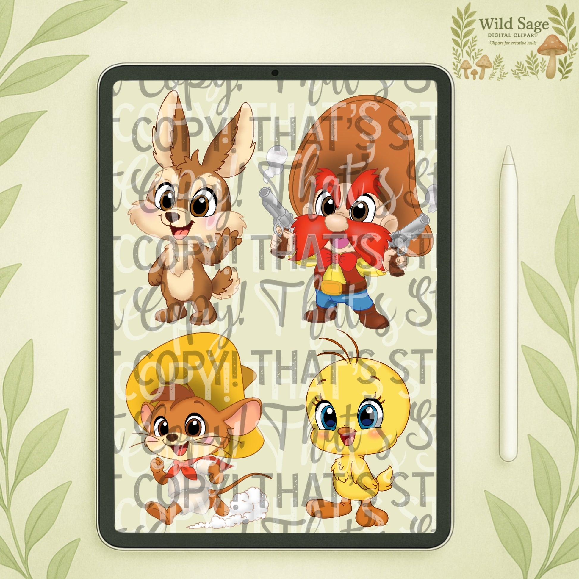 Chibi-Tunes Clipart Bundle