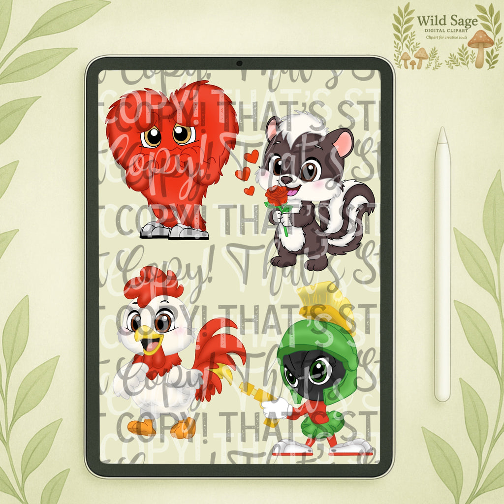 Chibi-Tunes Clipart Bundle
