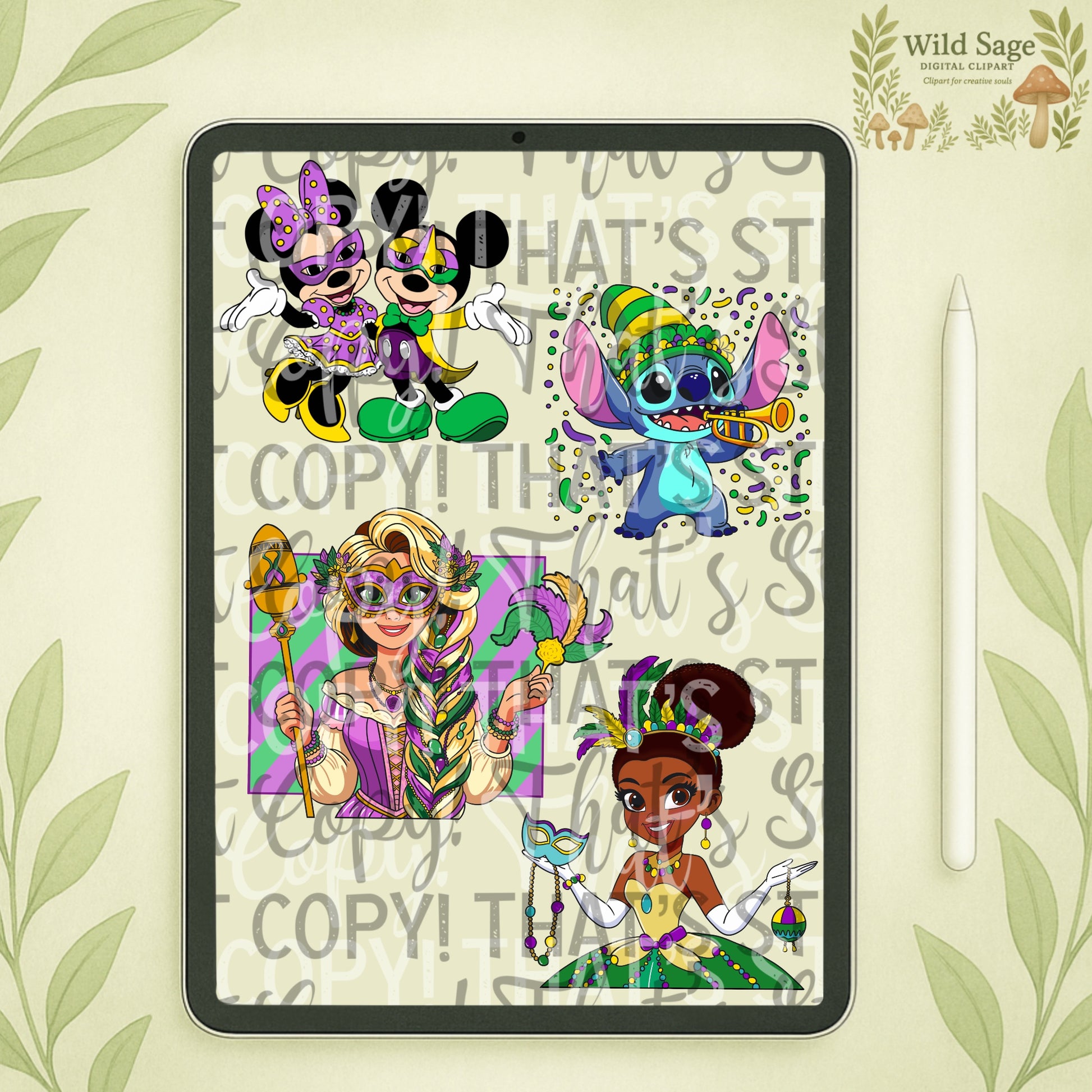 Mardi Gras Clipart Bundle