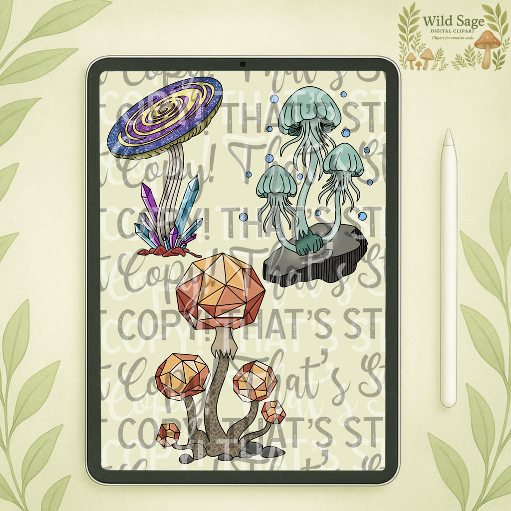 Mushroom Clipart Bundle