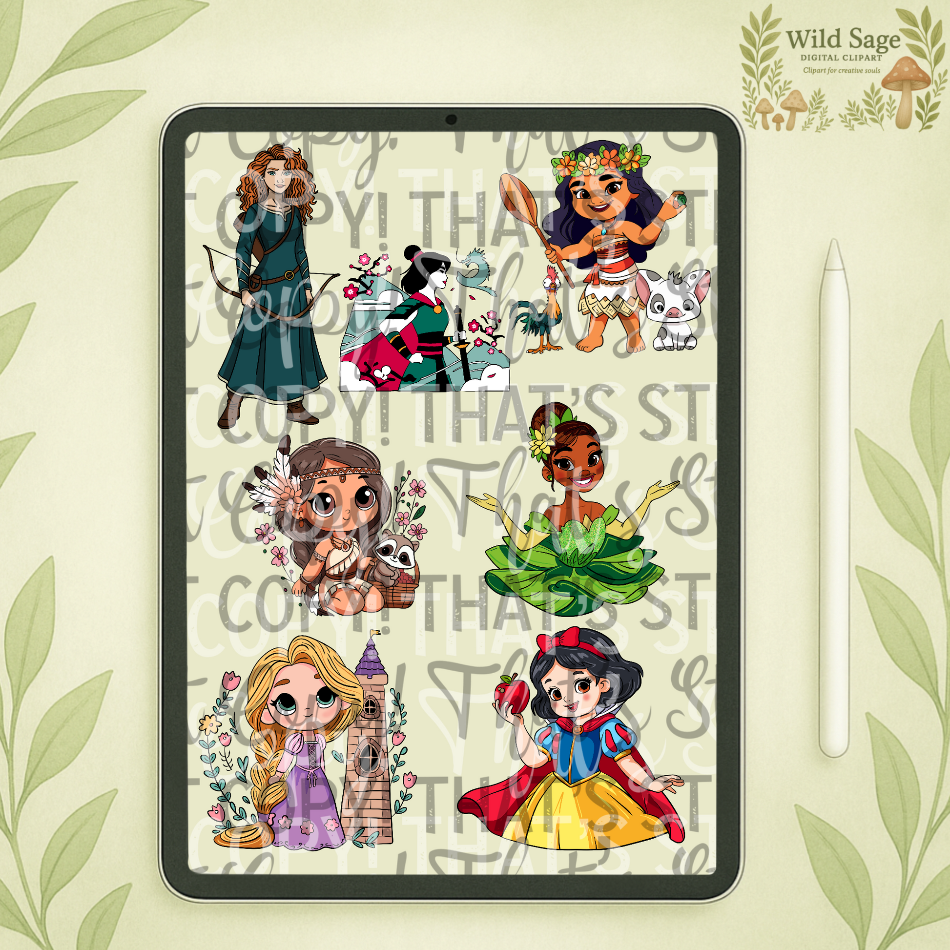 Princess Clipart Bundle