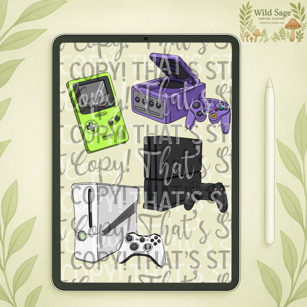 Video Game Clipart Bundle